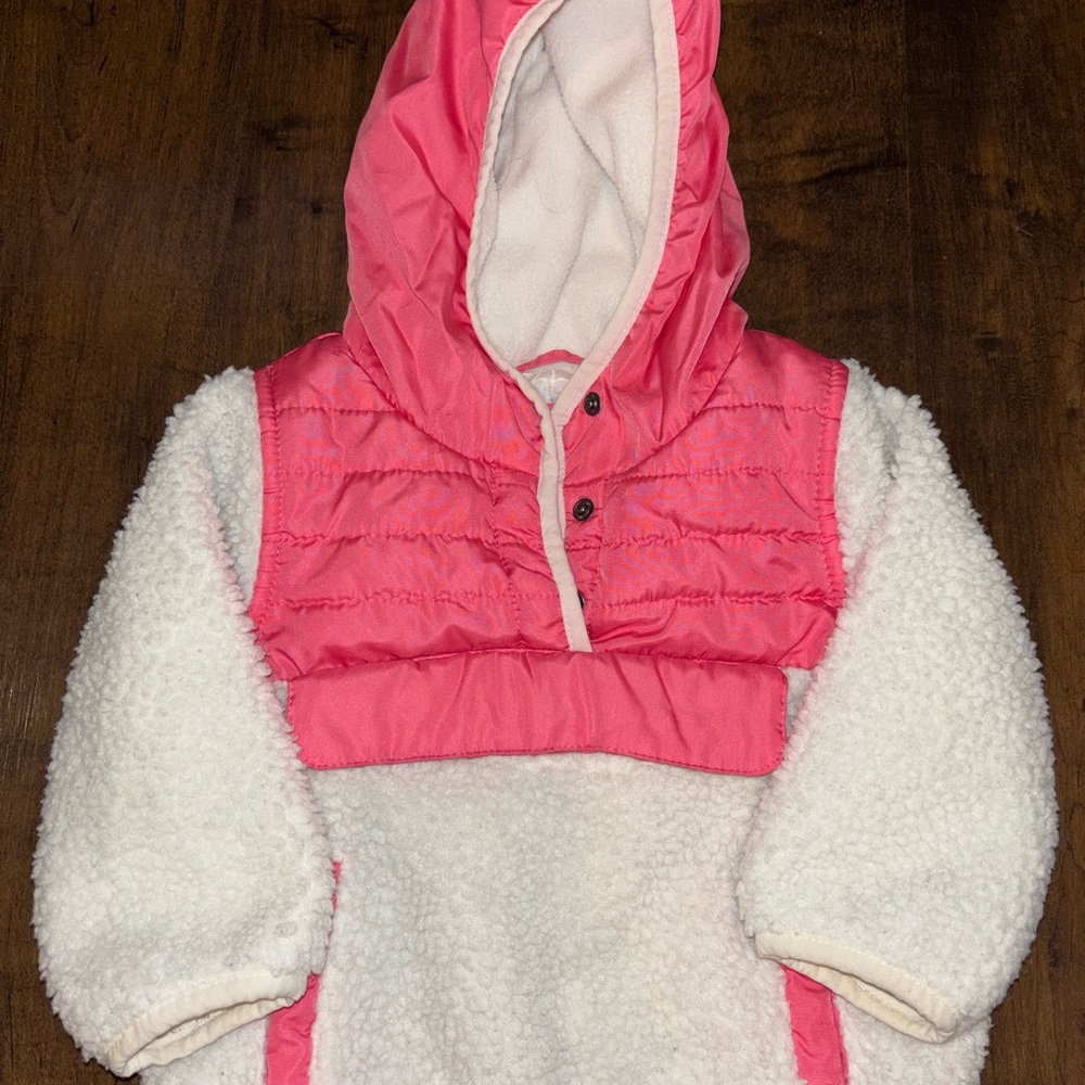 London Fog Pink Quilted Hooded Jacket